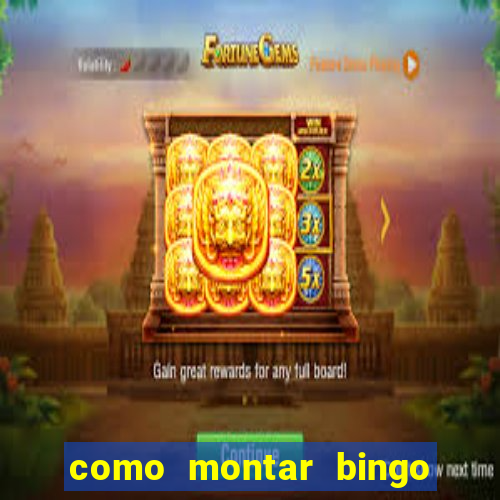 como montar bingo brinquedos toia